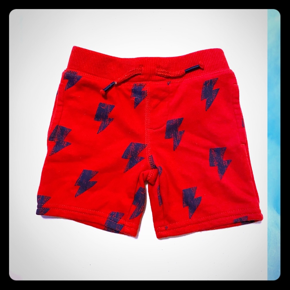 2T RED SWEATSHORTS W/ POCKETS⚡️